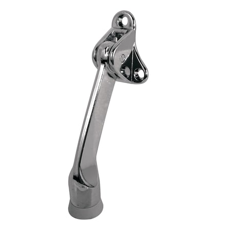 Prime-Line 3 Hole Chrome Finished Diecast Spring-Loaded Door Holder Single Pack J 4523